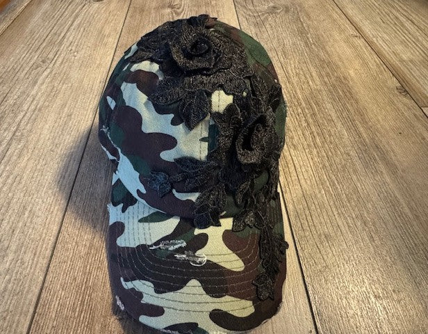 Army Camo Floral Hat