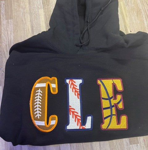 CLE Multi-Sport Appliqué Hoodie