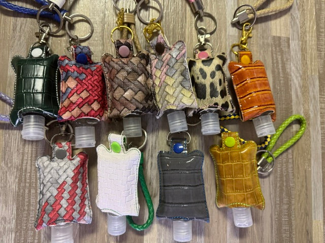 Refillable Hand Sanitizer Keychain Sleeves | Fashionable Travel Accessories