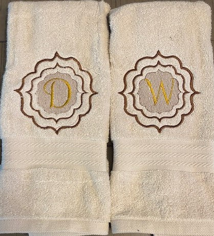 Monogram Hand Towels