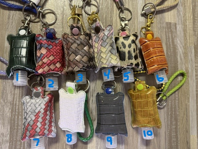Refillable Hand Sanitizer Keychain Sleeves | Fashionable Travel Accessories